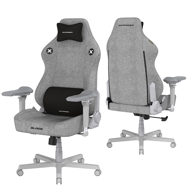 DXRACER 電競賽車椅 利刃基本款 (6D扶手/布面灰色)