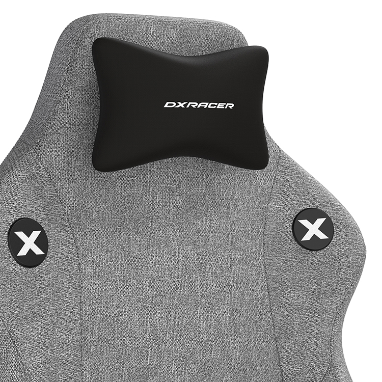 DXRACER 電競賽車椅 利刃基本款 (6D扶手/布面灰色)