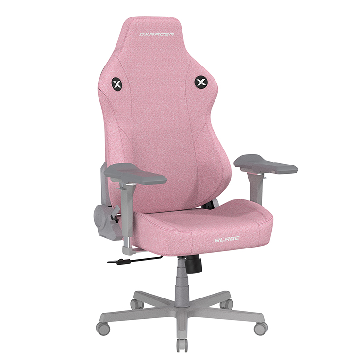 DXRACER 電競賽車椅 利刃 (6D扶手/布面粉紅色)
