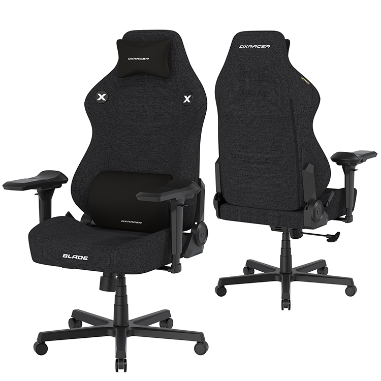 DXRACER 電競賽車椅 利刃 (6D扶手/布面黑色)